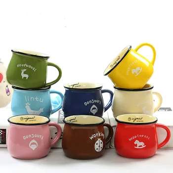 1 Buc Nouă Creație Ceramică Burta Cupa Office Casual Lapte mic Dejun Cana Cana de Cafea 3 Tipuri de Opțiuni de Dimensiune