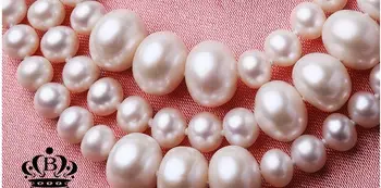 Clasic AAA++ 7-12mm rotund sud-mare alb perla colier 38