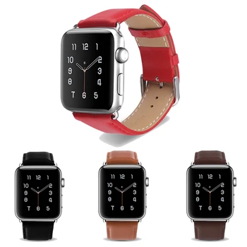 Bratara Pentru Apple Wacth Trupa Din Piele Design Wriststrap Curea De Ceas Pentru Apple Watch Seria 1 2 3 Viziona Piese De Schimb