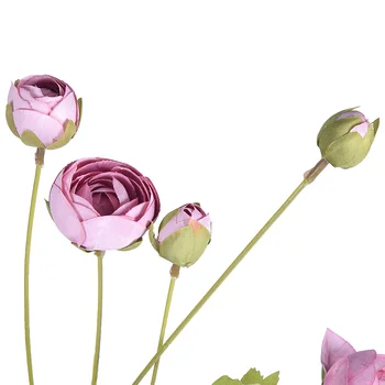 Lychee Artificiale Floare de Lotus 8 Sucursale Simulat Flori DIY Acasă Petrecerea de Nunta Consumabile