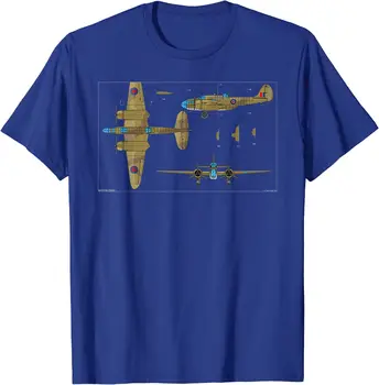WW2 Avion Bombardier Diagrame Bărbați T-Shirt cu Maneci Scurte Casual, din Bumbac O-Neck Tricou de Vara Marimea S-3XL