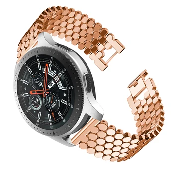 Bratara 22mm pentru Samsung Galaxy watch 46mm înaltă calitate din oțel inoxidabil bratara curea trupa de metal pentru Samsung Gear S3 curea